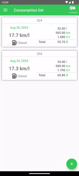 Fuel Consumption 螢幕截圖 3