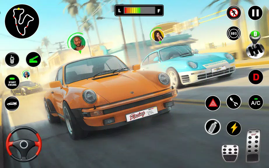 Racing in Highway Car 3D Games 螢幕截圖 3