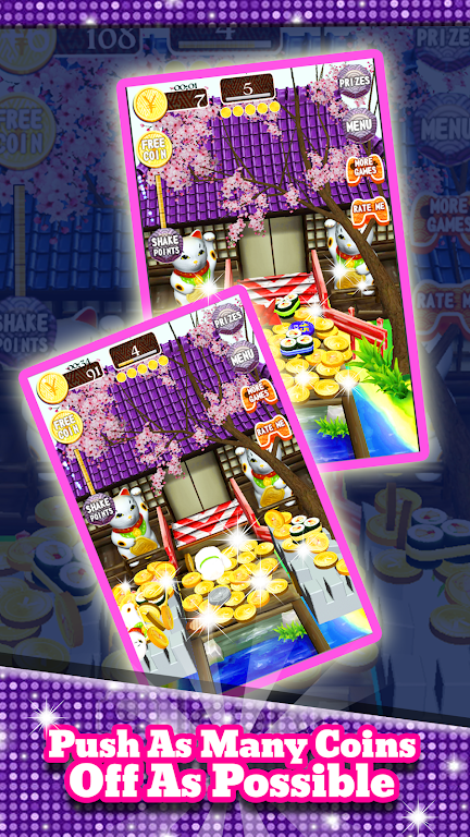 Coin Japan Pusher Fever Mania 螢幕截圖 2