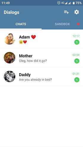 Fake Chat Messenger — TeleFake Captura de pantalla 0