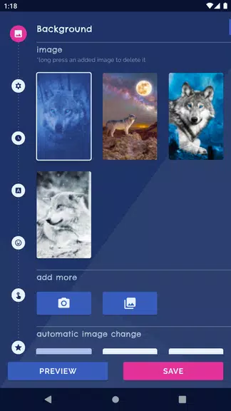 Night Wolf Live Wallpaper 스크린샷 0