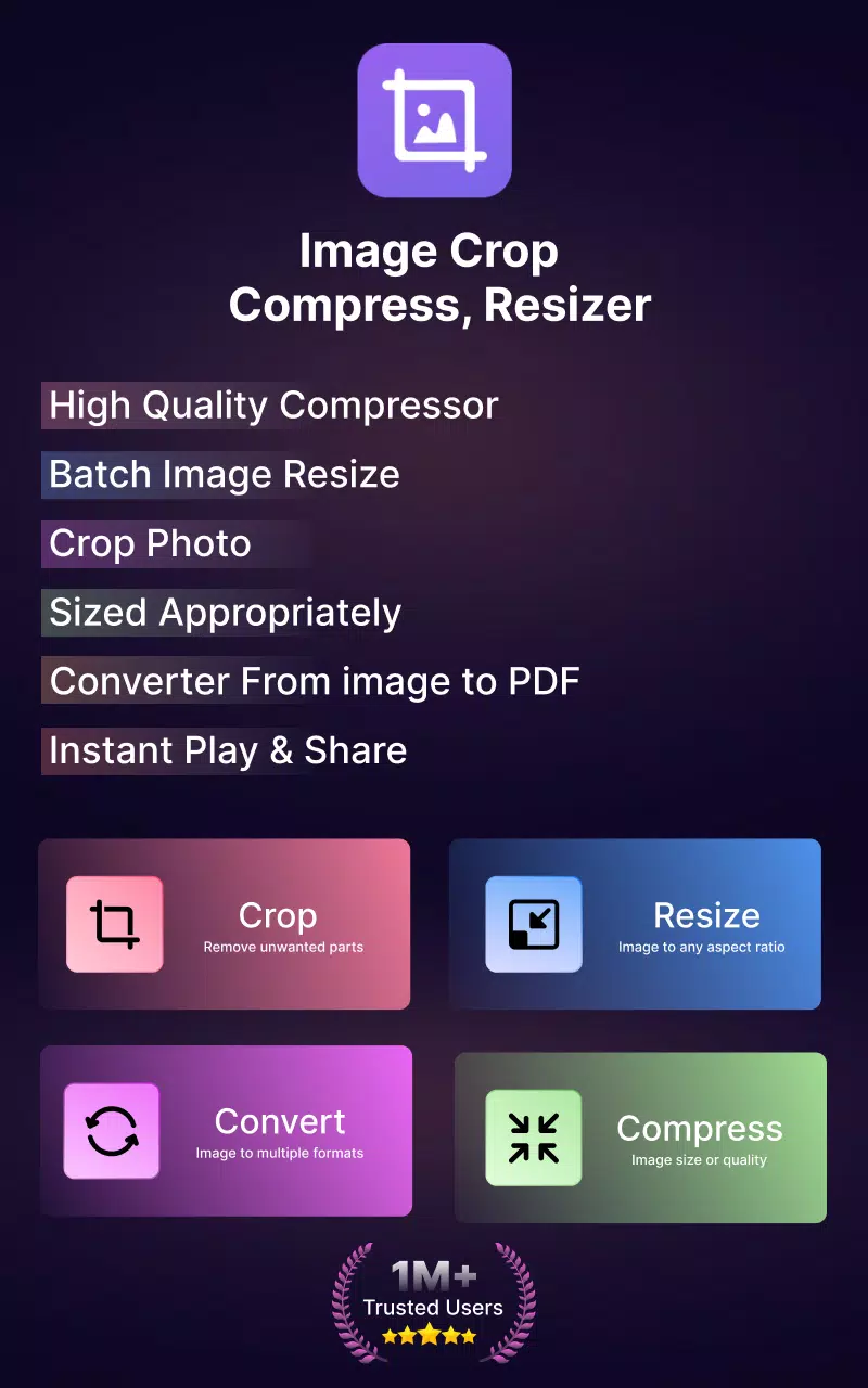 Image Crop - Compress, Resizer 螢幕截圖 0