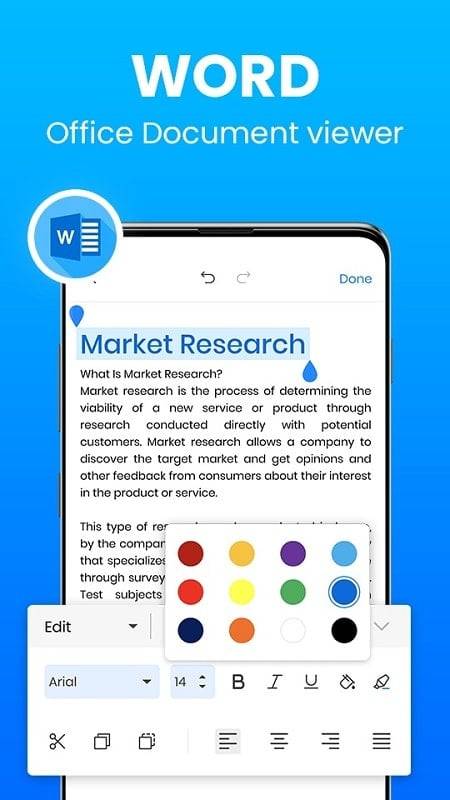 Docx Reader - PDF, XLSX, PPTX 螢幕截圖 2