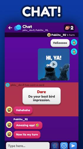 Action ou Vérité 2 Avec Chat Capture d'écran 0