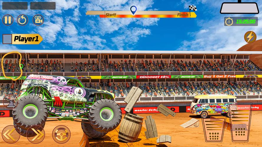 Monster Truck: Derby Games Capture d'écran 2