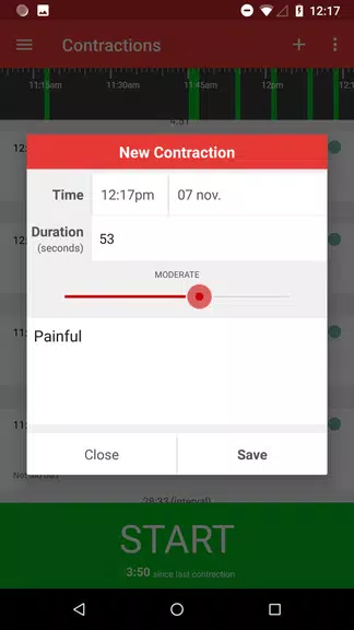 Contractions Timer for Labor 螢幕截圖 2
