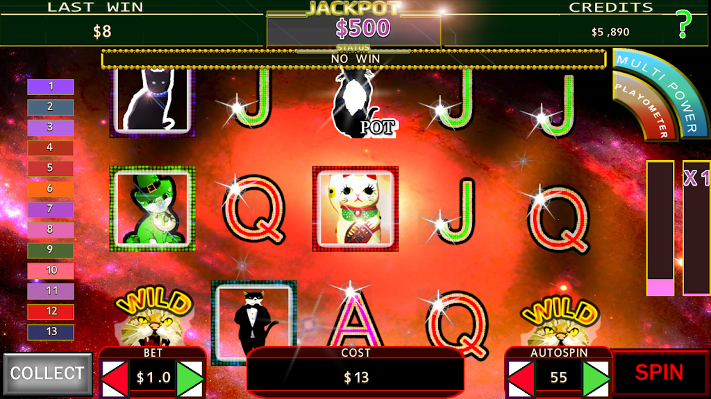 Lucky Beckoning Kitty (Maneki-Neko) FREE CAT SLOT 螢幕截圖 0