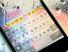 Free Glass Emoji Keyboard Skin 螢幕截圖 2