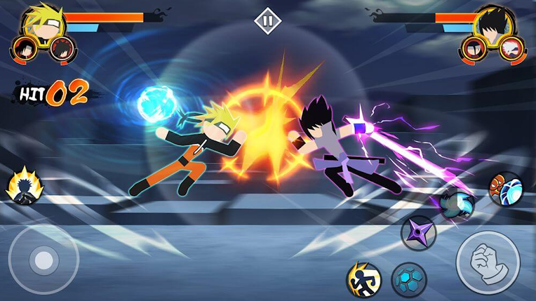 Stickman Ninja Fight 3v3 Mod Tangkapan skrin 0