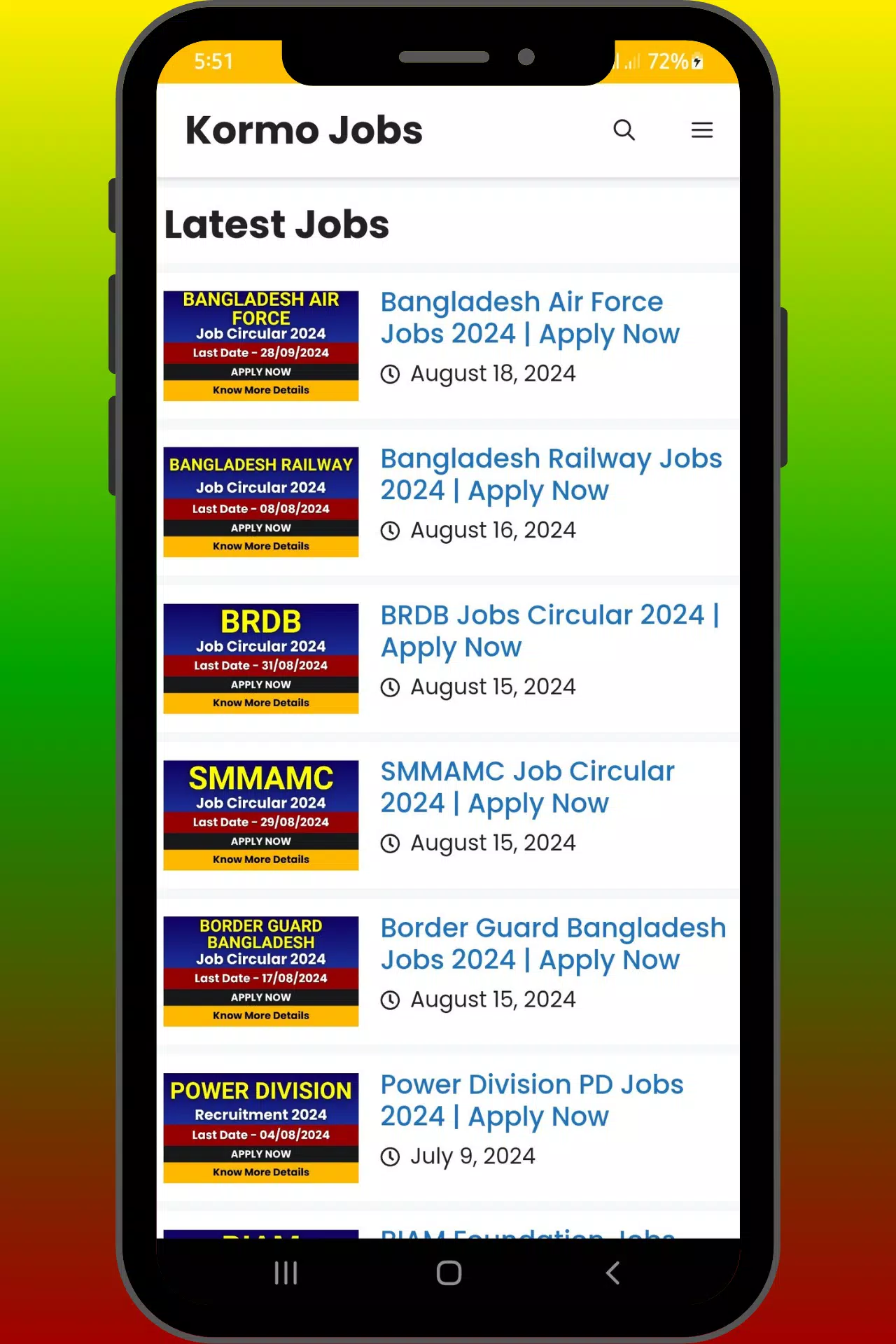 Kormo Jobs Bangladesh Tangkapan skrin 1