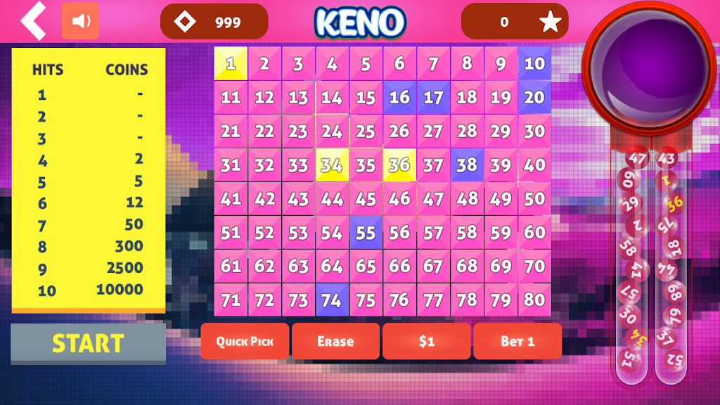 Keno Cleopatra 螢幕截圖 2