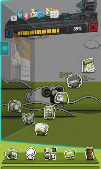 Next Launcher Theme P.Sheep Capture d'écran 0