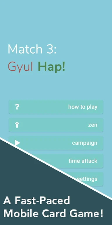 Match 3 Card Game - Gyul Hap Capture d'écran 0