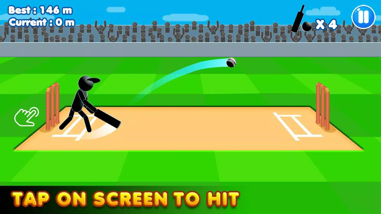 Stickman Cricket:Cricket Games Captura de tela 1