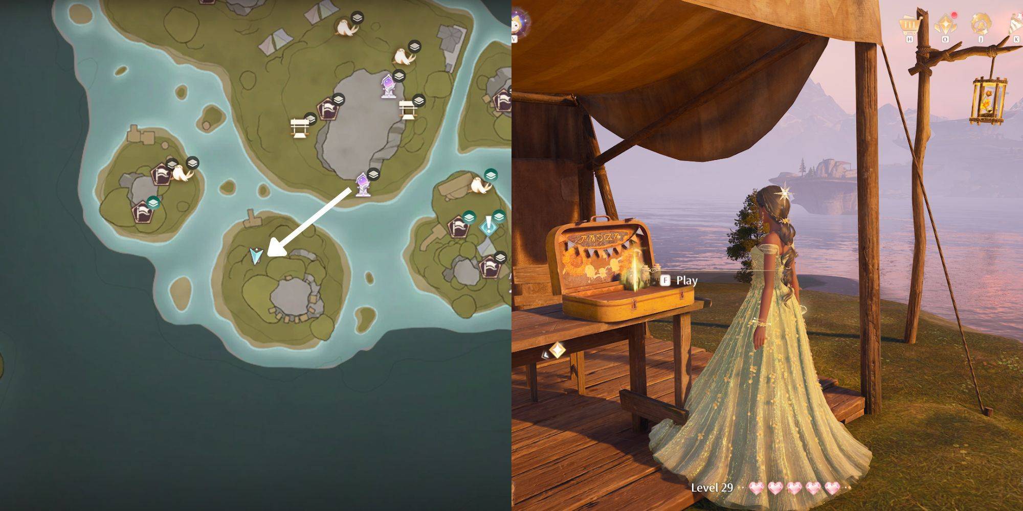 Maze de menu de foin