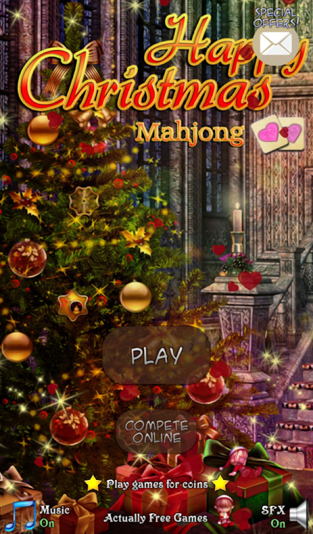 Hidden Mahjong Happy Christmas Tangkapan skrin 0