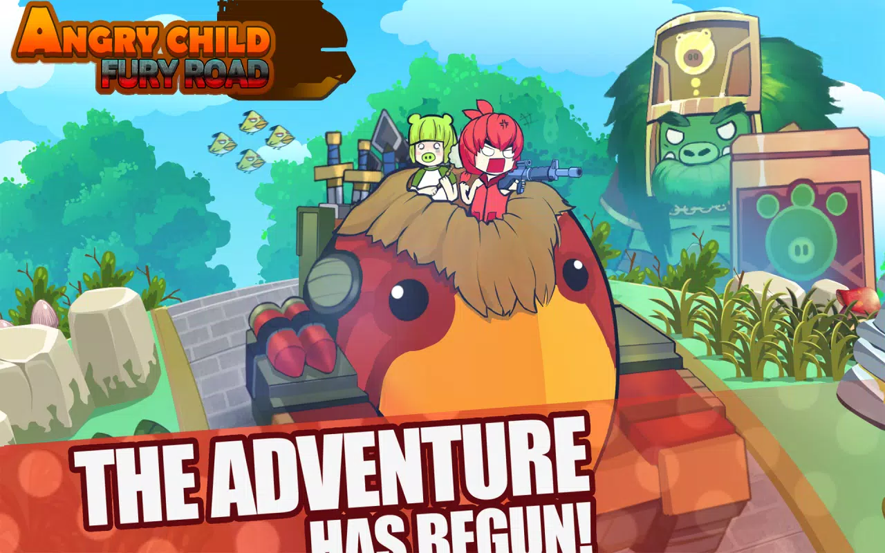 Super Hero Angry Birds Fury Road Shooting Games 螢幕截圖 0