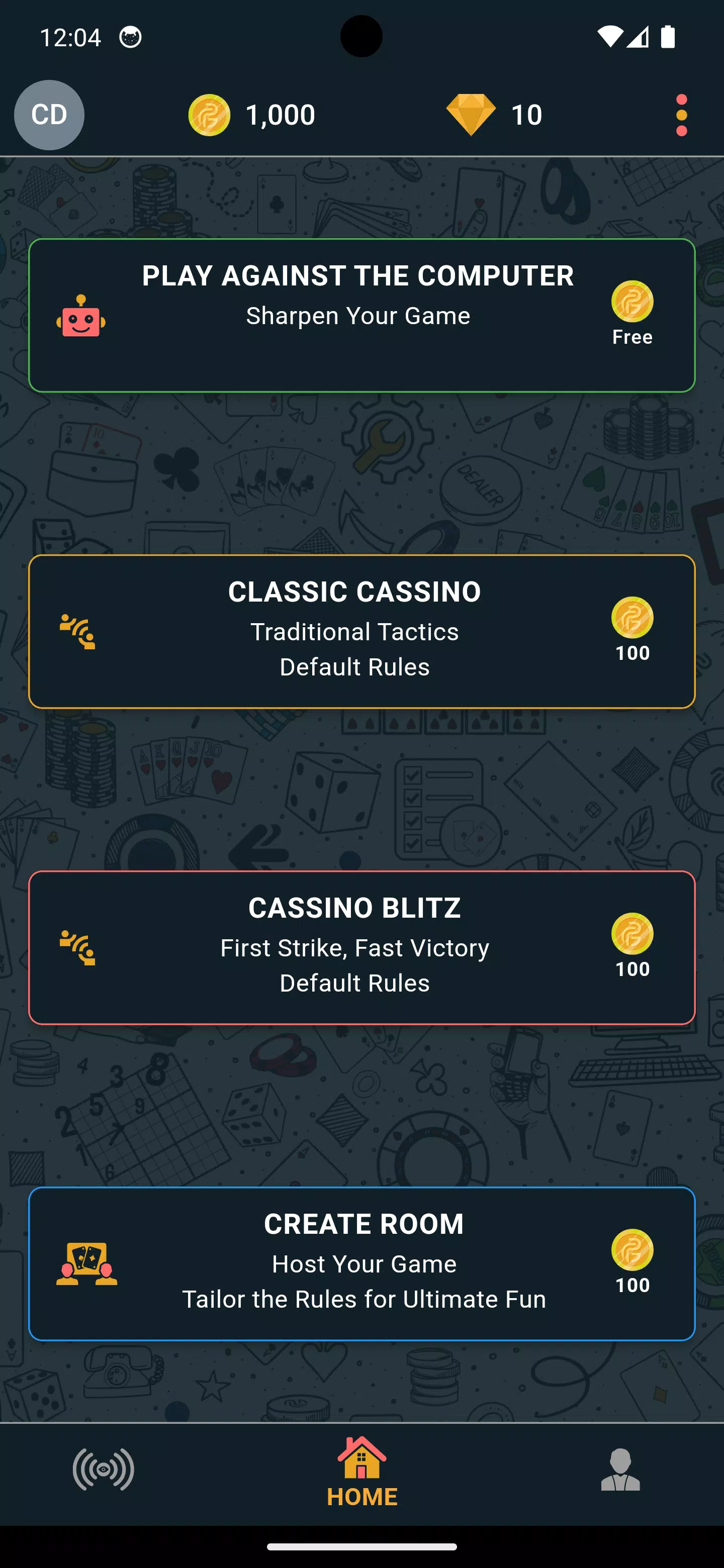 Pocket Cassino 螢幕截圖 3