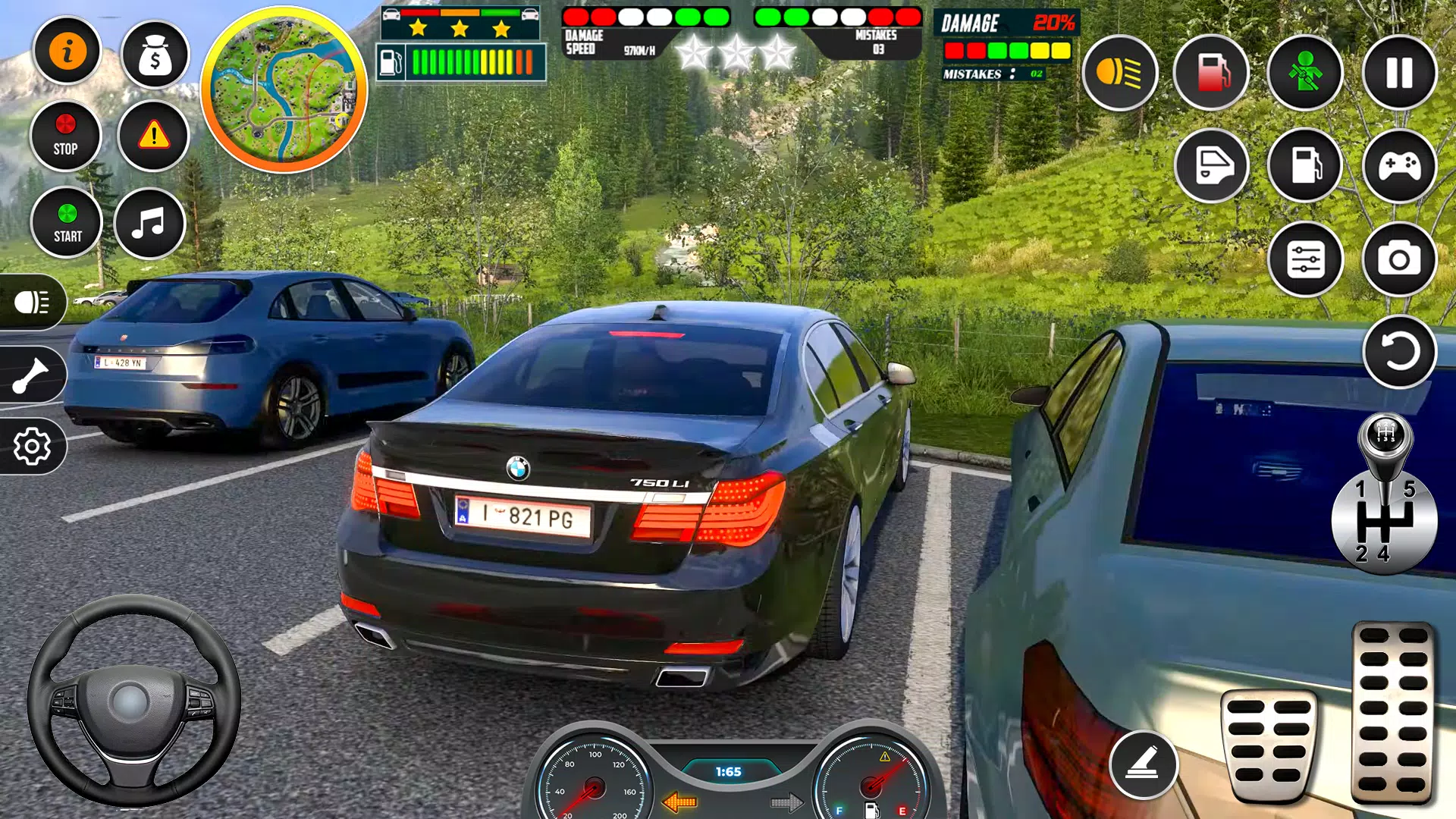 Classic Car Drive Parking Game Captura de tela 0