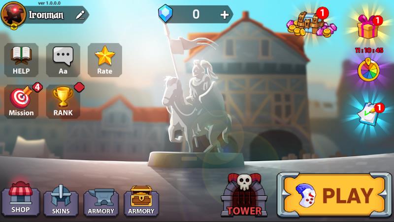 Schermata Stickman War : Defense Battle 0