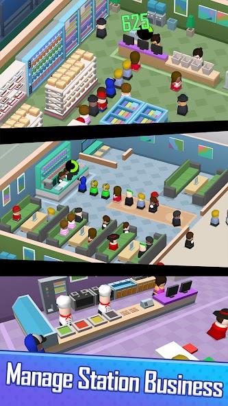 Railway Tycoon - Idle Game Mod Tangkapan skrin 1