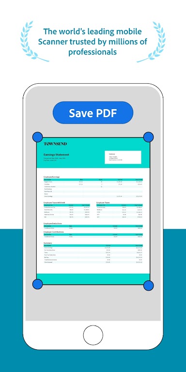 Adobe Scan: PDF Scanner, OCR Capture d'écran 1