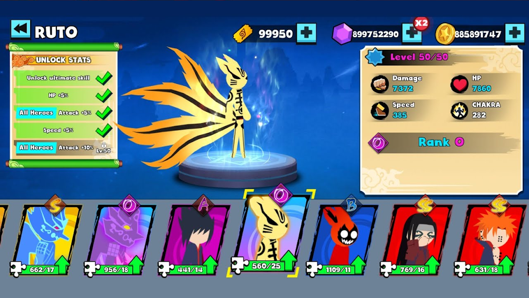 Stickman Ninja Fight 3v3 Mod Tangkapan skrin 1