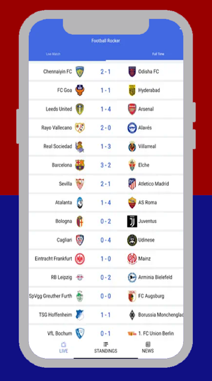 FootyBite app स्क्रीनशॉट 0