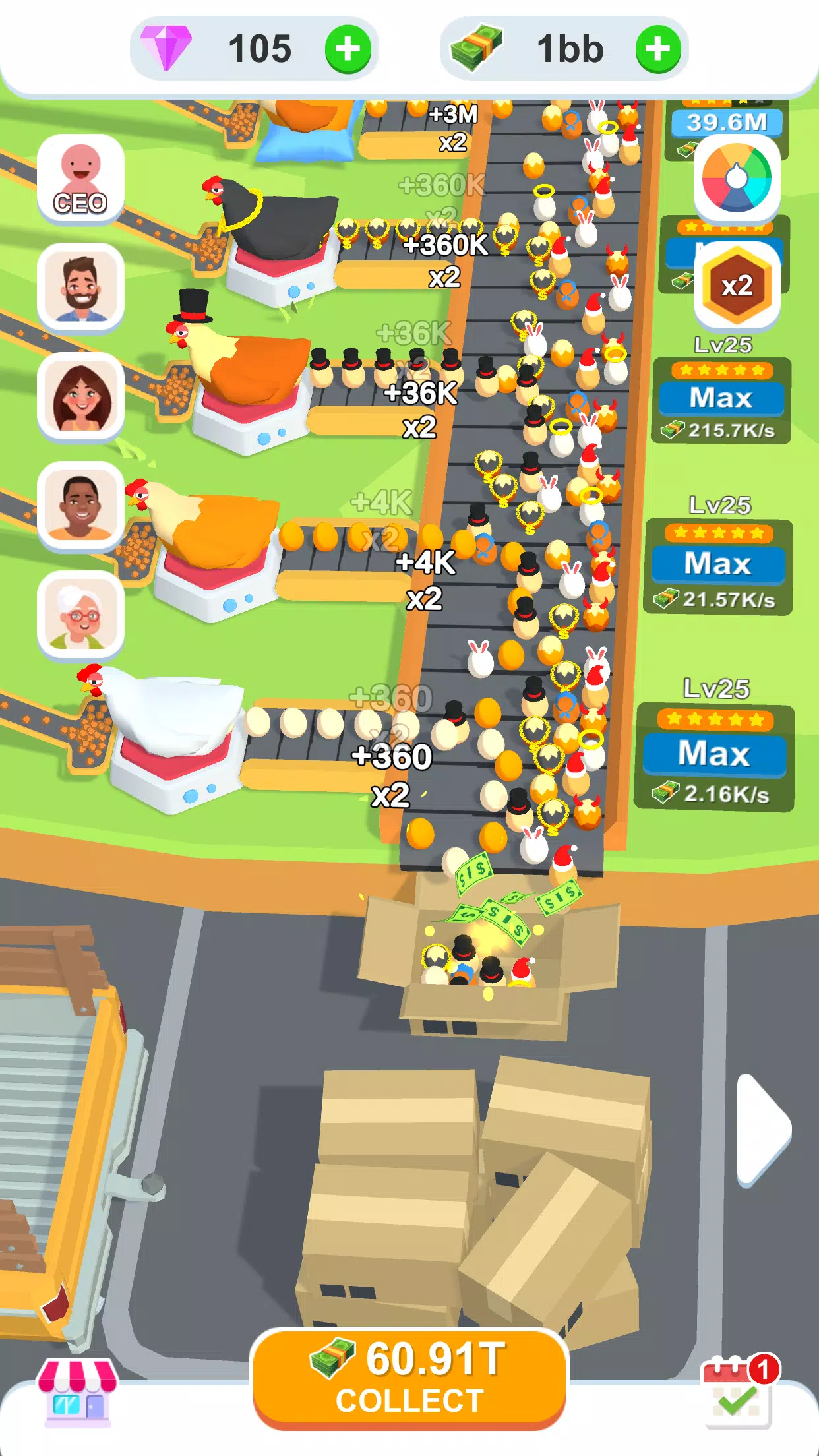 Idle Egg Factory Capture d'écran 1