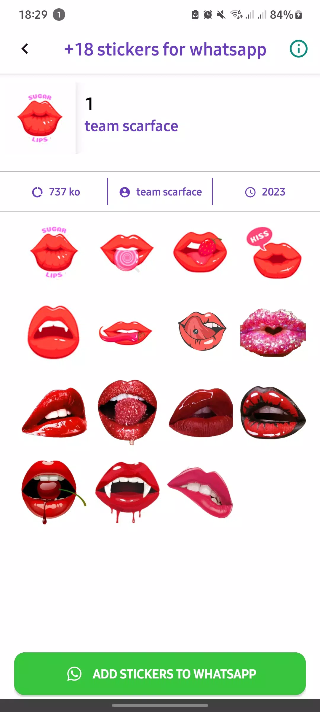+18 Stickers For WhatsApp Capture d'écran 0