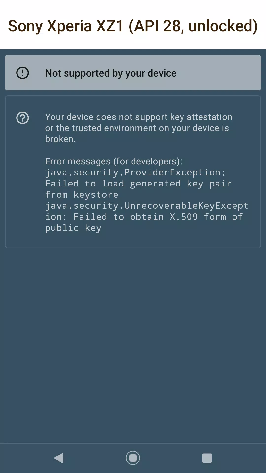 Key Attestation Demo Capture d'écran 3