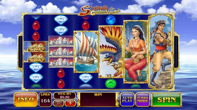 SINBAD'S GOLDEN VOYAGE (FREE CASINO SIMULATOR) 螢幕截圖 1