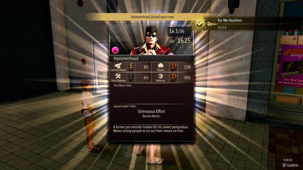 Hammerhead in Like a Dragon: Pirate Yakuza in Hawaii