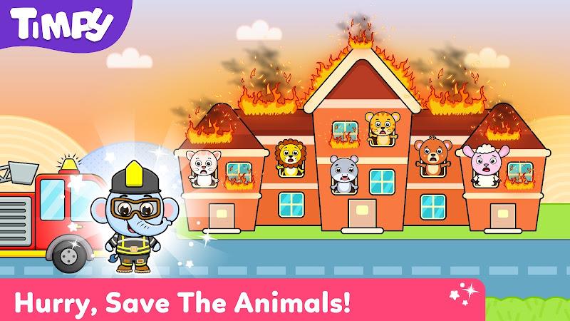 Timpy Kids Firefighter Games স্ক্রিনশট 0