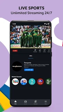 Tamasha: Live Cricket, EPL 스크린샷 0