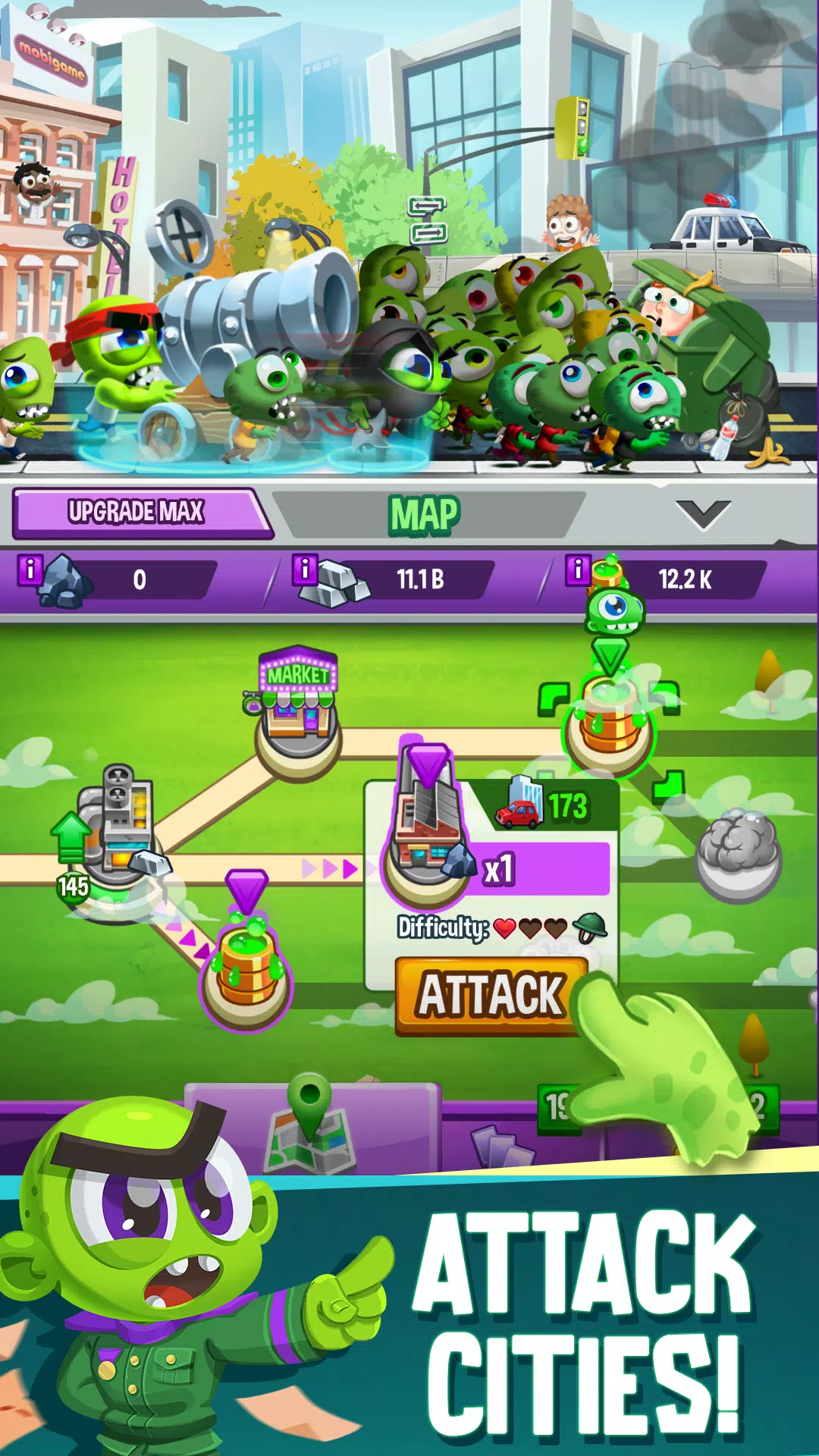 Idle Rush : Zombie Tsunami 螢幕截圖 2
