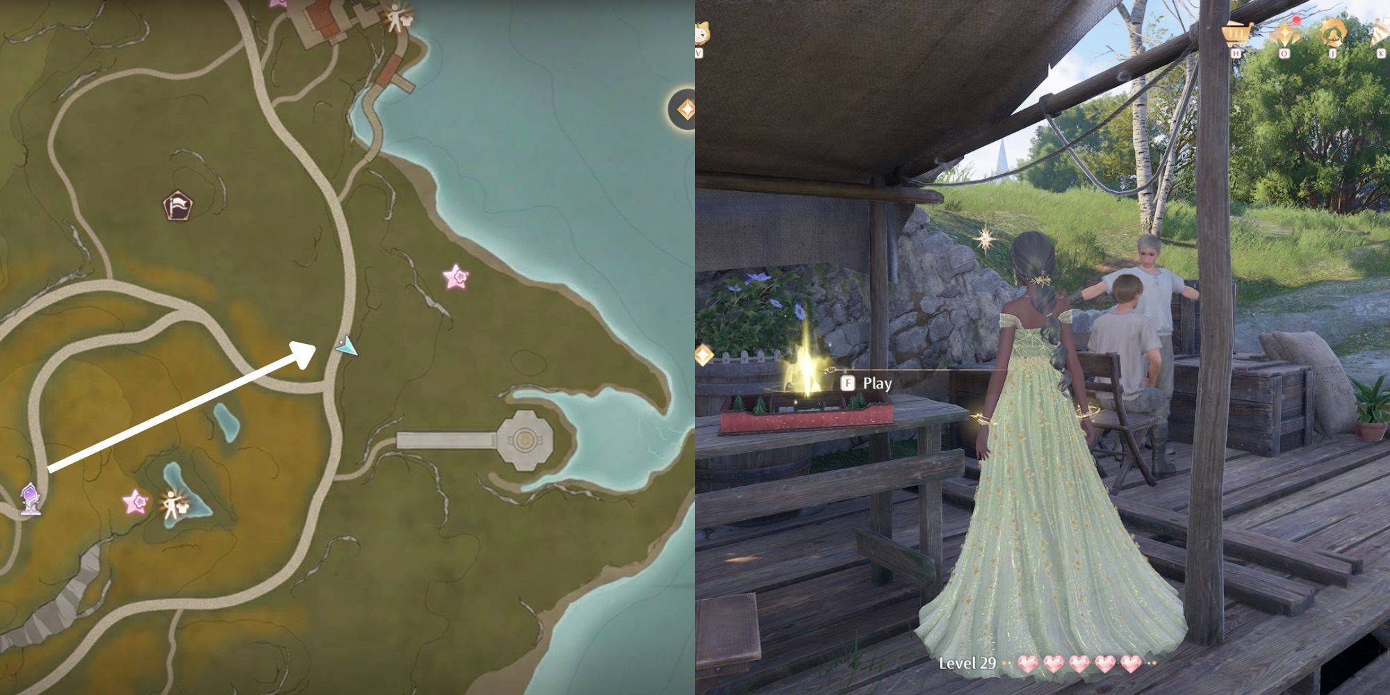 Près du gazebo de cygne