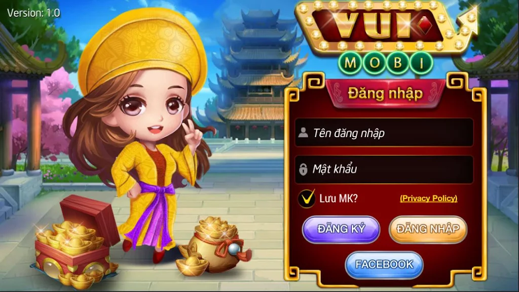 VUI MOBI - Cổng game bài online Capture d'écran 0