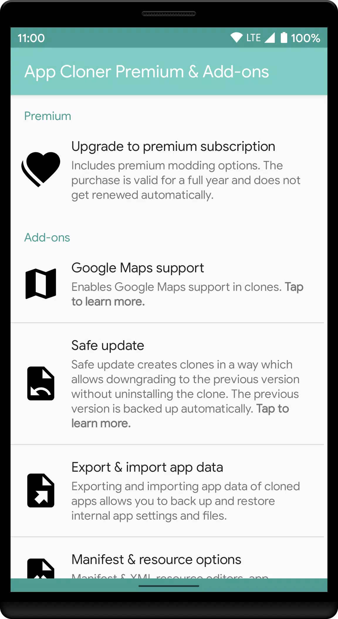 App Cloner Premium & Add-ons Capture d'écran 0