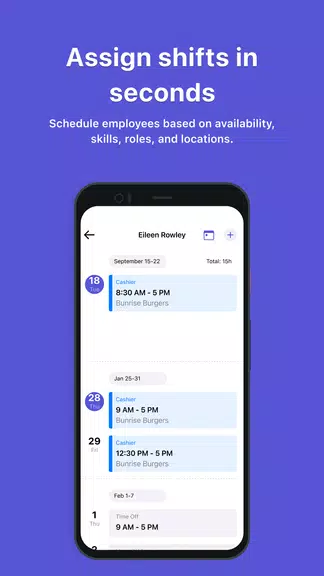 Camelo: Work Schedule Maker 螢幕截圖 2