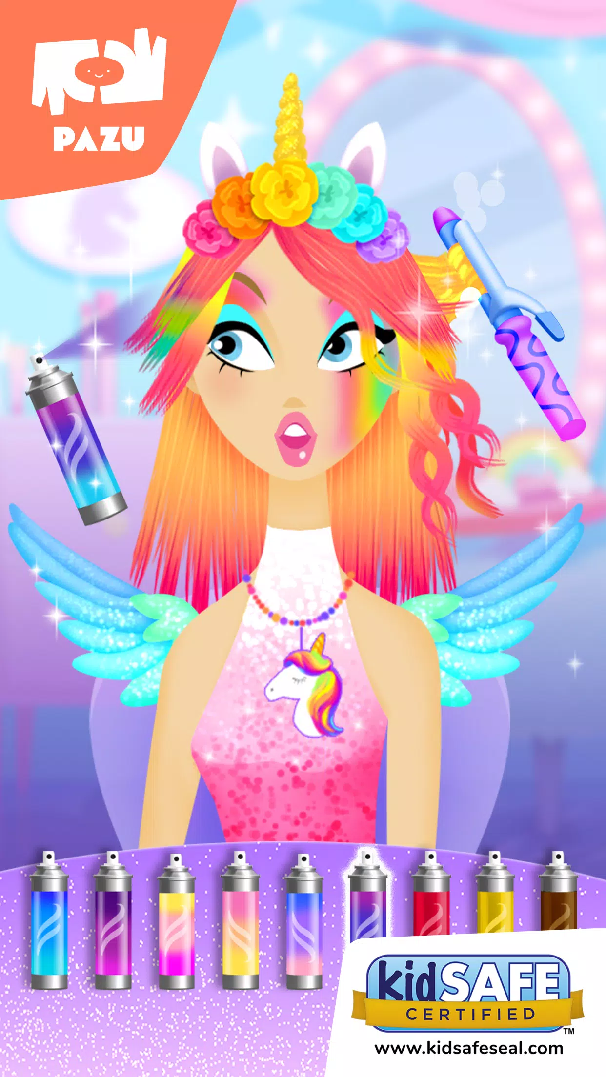 Girls Hair Salon Unicorn স্ক্রিনশট 0