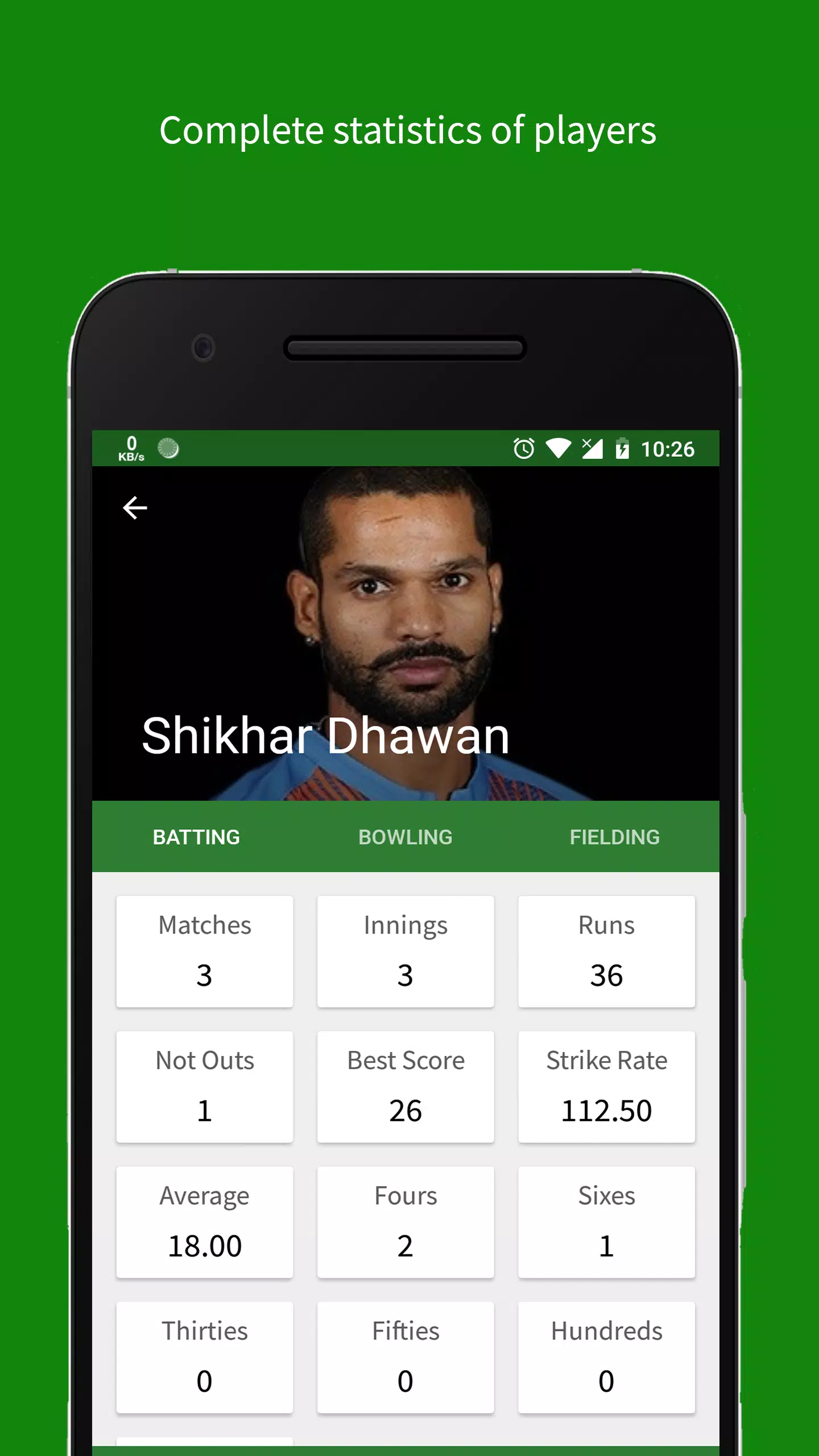 Cricket Scorer 螢幕截圖 3