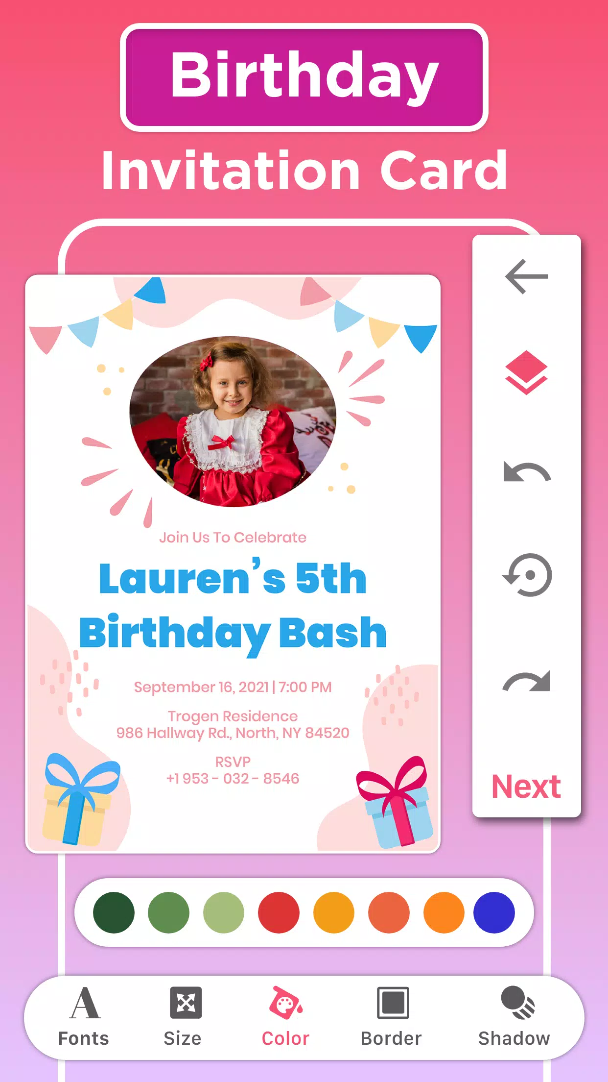 Invitation Card Maker & Design Screenshot 2
