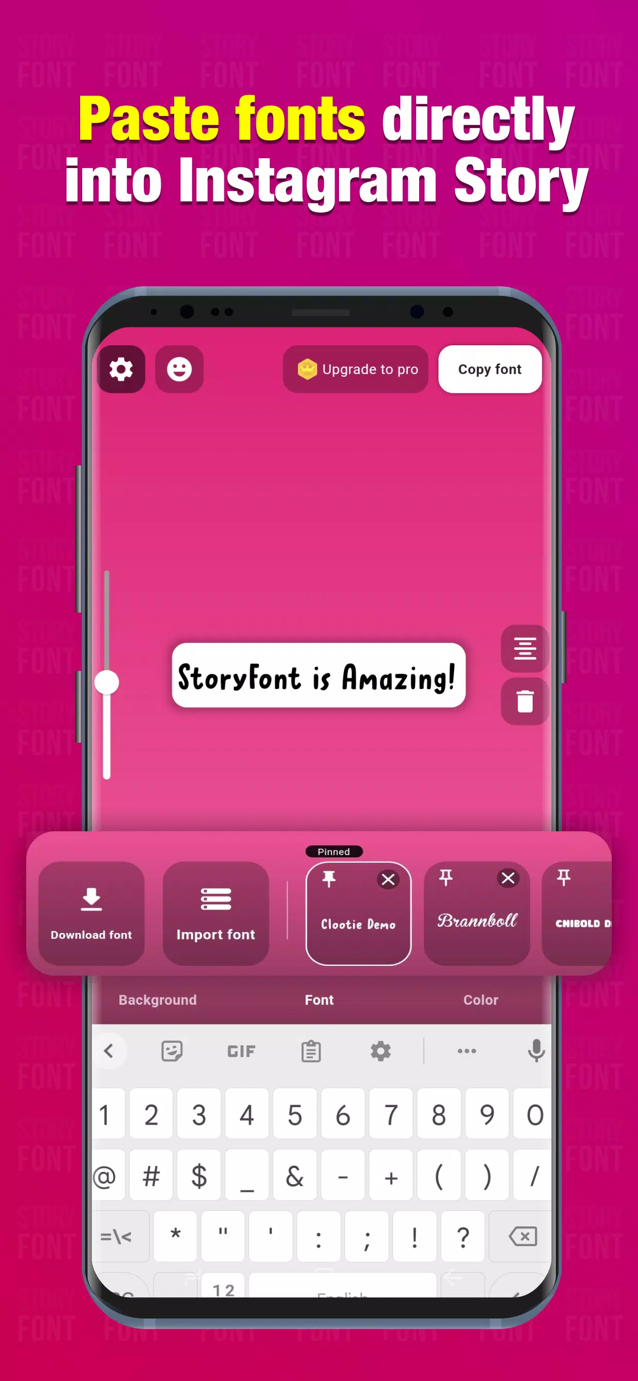 StoryFont for Instagram Story 螢幕截圖 2