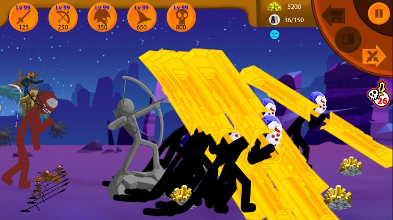 Schermata Stickman War : Defense Battle 2