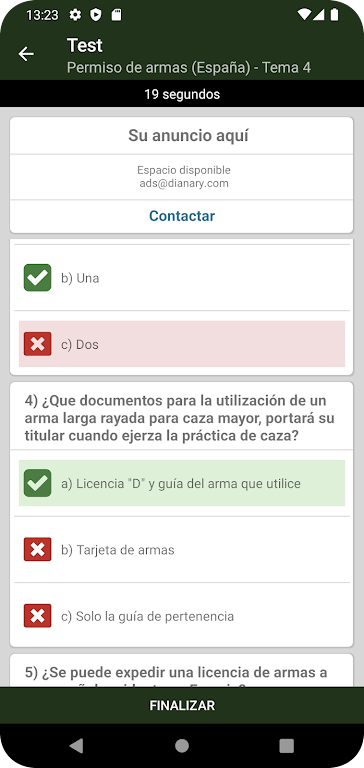 ExamenesCazador.com Schermafbeelding 2