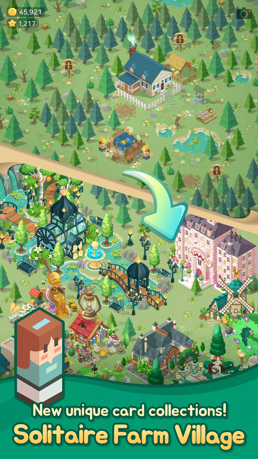 Solitaire Farm Village 螢幕截圖 0