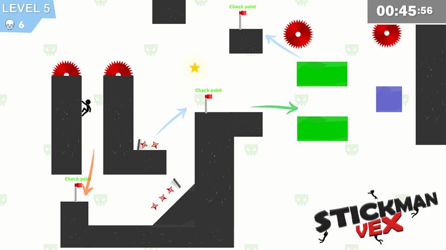 Stickman Impaled : Vex Capture d'écran 2