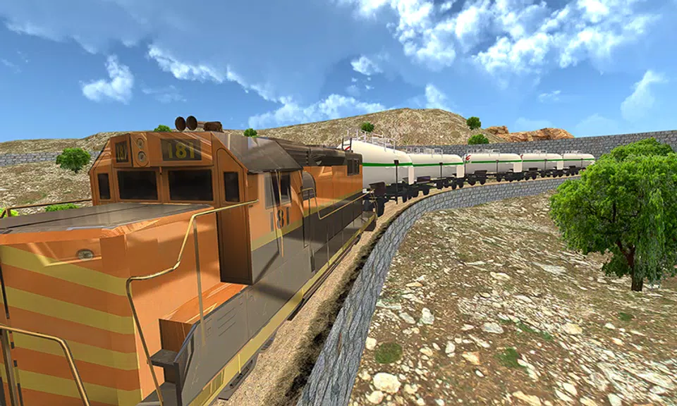 Oil Tanker Train Driving Sim Capture d'écran 1