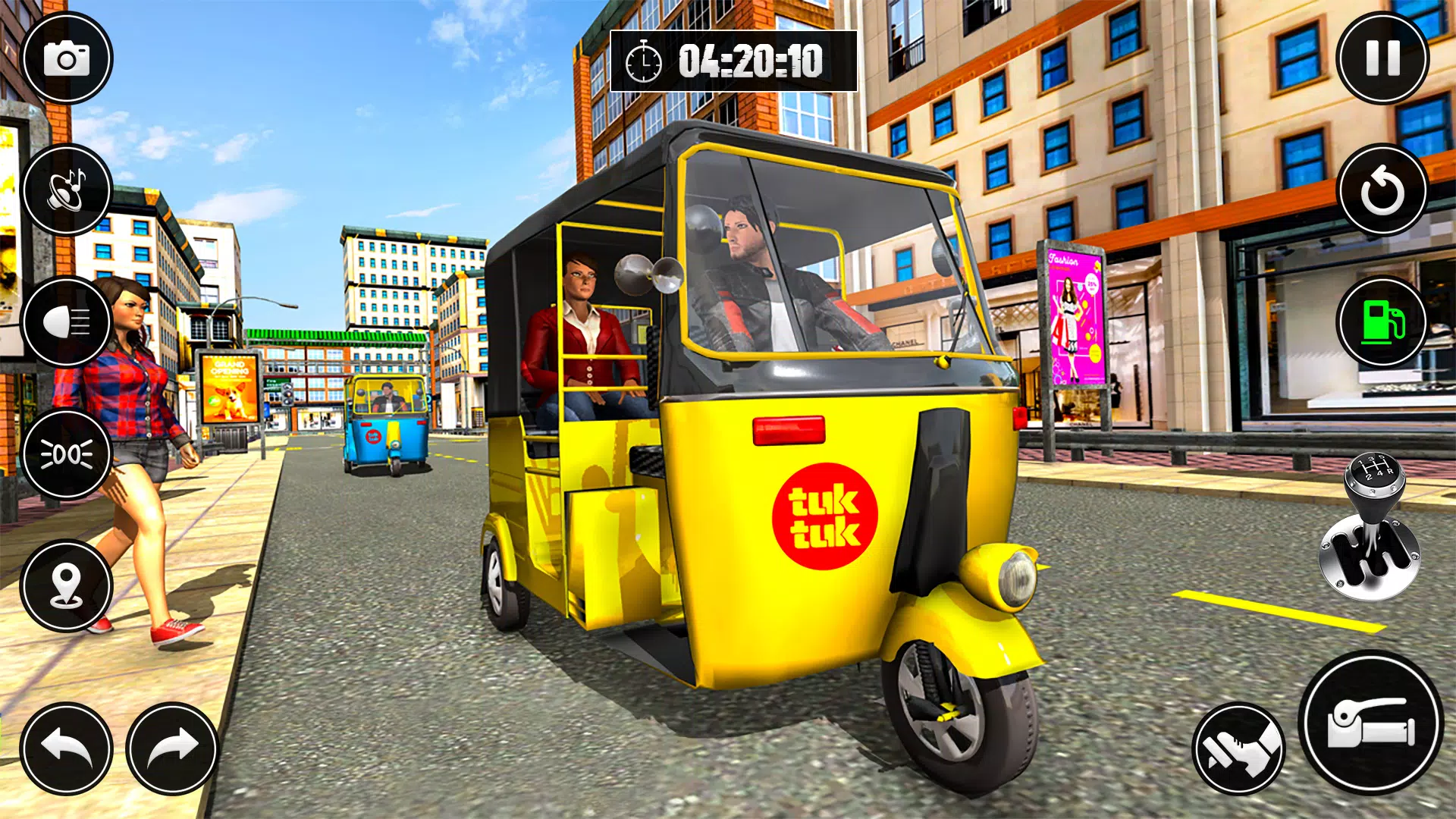 City Taxi Auto Rickshaw Game Capture d'écran 1